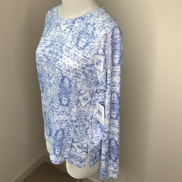 thumbnail image 2 of PJ Salvage Women's Loungewear Boho Batik Long Sleeve Top 2 of 14